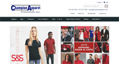 Desktop Screenshot of championapparel.com