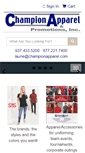 Mobile Screenshot of championapparel.com